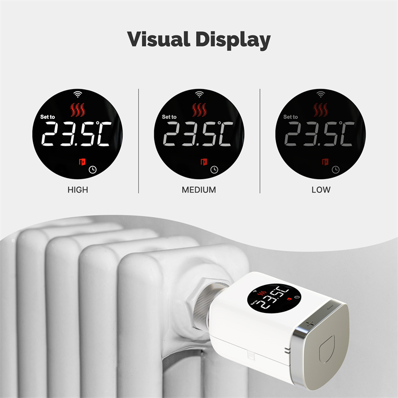 MoesTuyaZigbeWiFiTRVSmartThermostaticRadiatorValveAPPRemoteTemperatureControllerTimingFunctionVoiceC-2002261-4