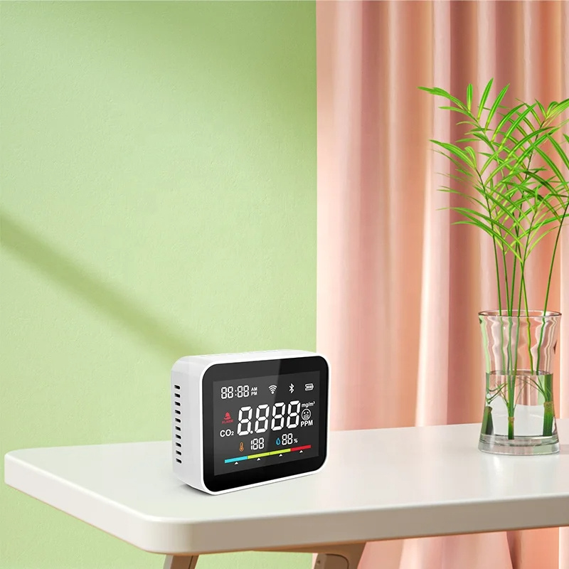 RSHTuyaWiFiSmartCO2detectorMonitorCarbonDioxideDetectorCO2MeterIndoorSmartHomeGreenhouseAirHumitureS-2008339-6