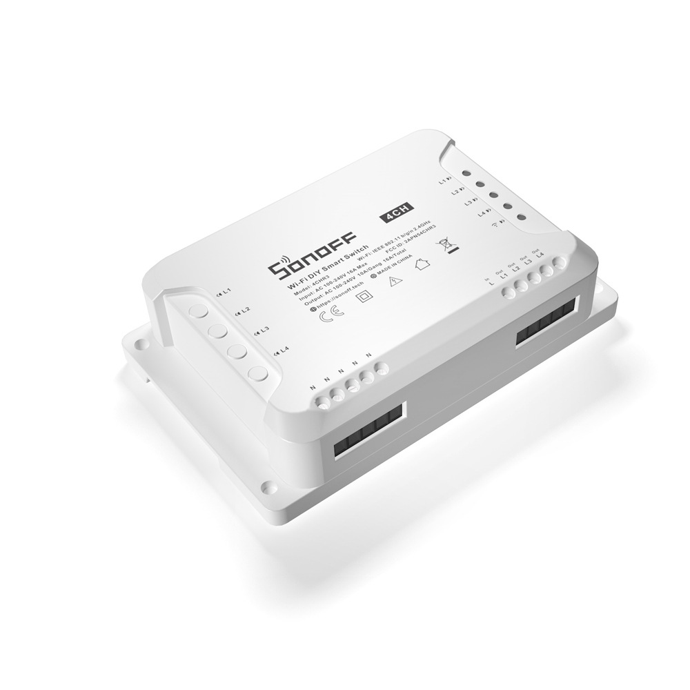 SONOFF4CHR3AC100-240V5060Hz10A2200W4GangWiFiDIYSmartSwitchInchingSelf-LockingInterlock3WorkingModeAP-1993735-12