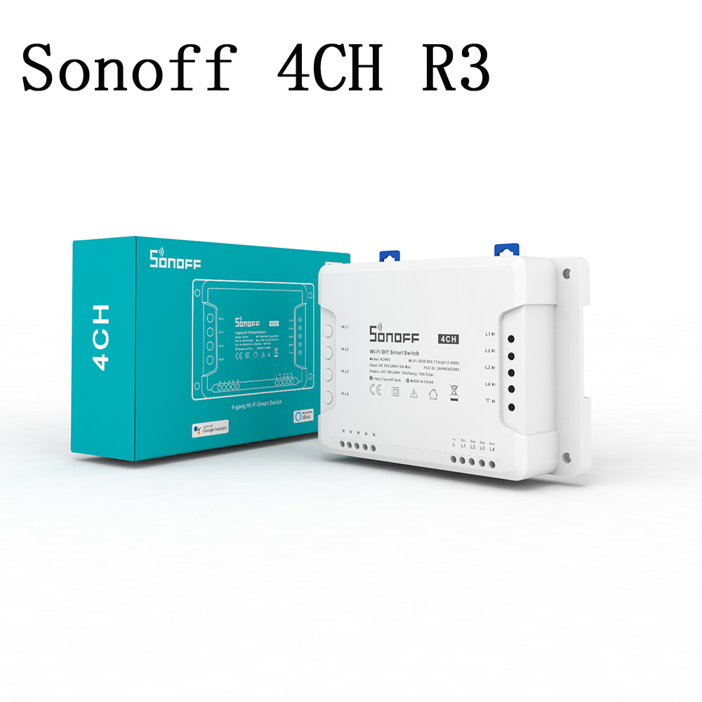 SONOFF4CHR3AC100-240V5060Hz10A2200W4GangWiFiDIYSmartSwitchInchingSelf-LockingInterlock3WorkingModeAP-1993735-8
