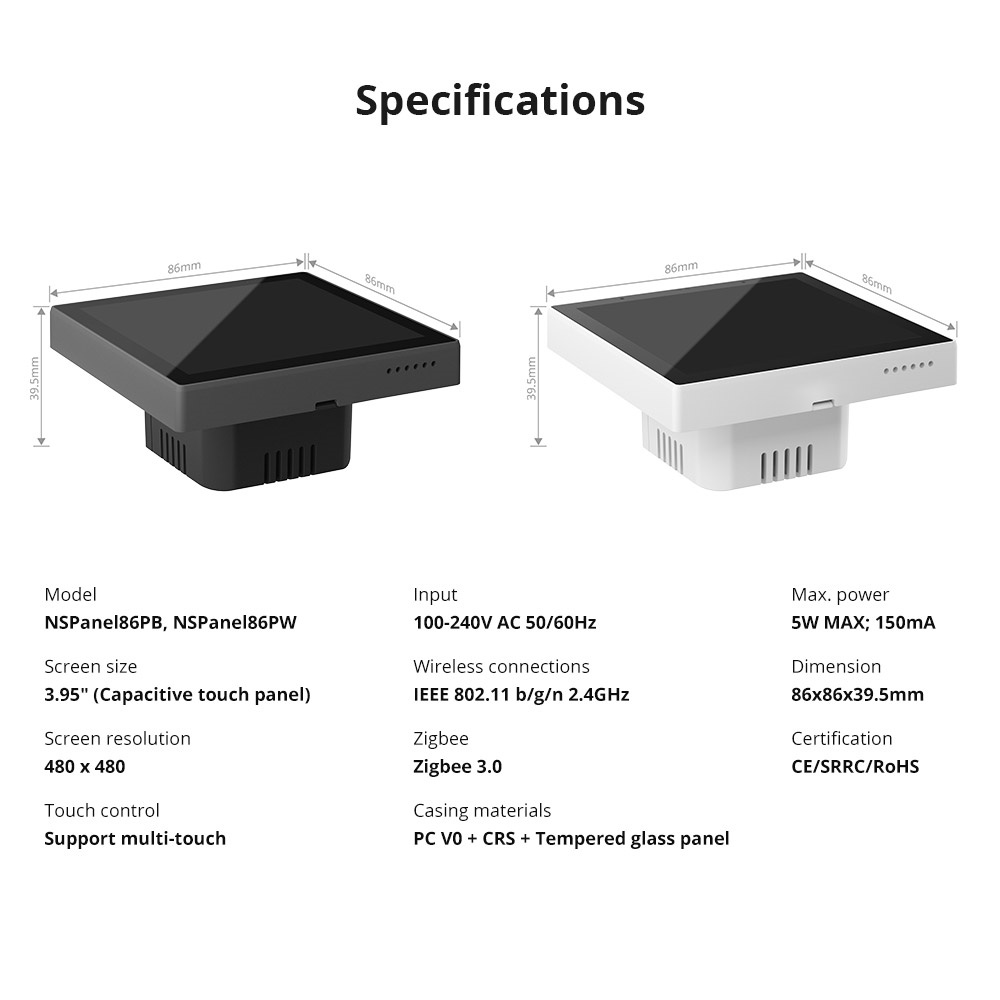 SONOFFNSPanelProSmartHomeControlPanelSmartSceneWallSwitchGatewayHubVoiceControlSmartHomeThermostatDi-1996049-22