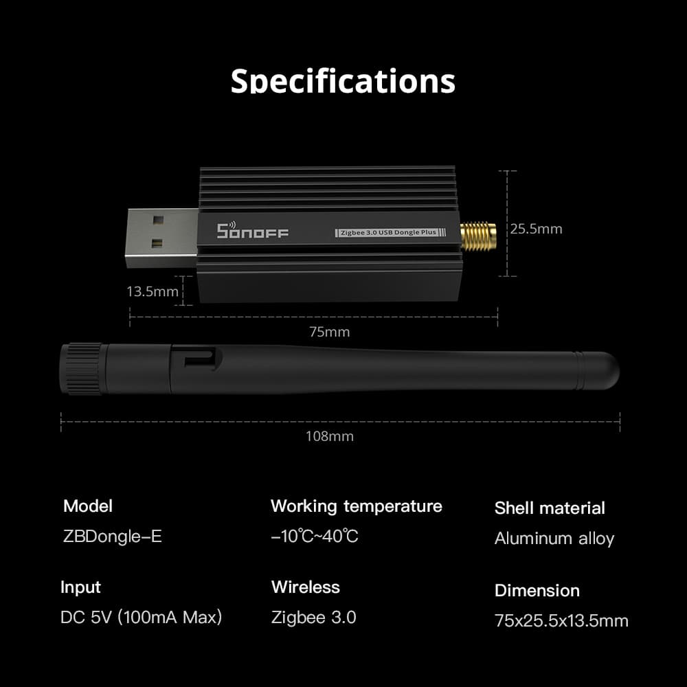 SONOFFZigbe30USBDongleEZBUSBInterfaceCaptureWithAntennaGatewayAnalyzerBaseOnTICC2652PCP2102N-1965759-7