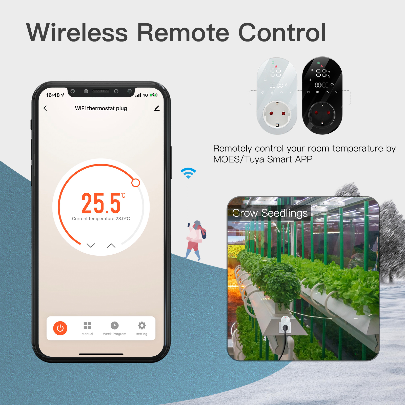 SmartWiFiThermostatEUPlugLEDProgrammableOutletTemperatureHeatingCoolingMode16ASocketRemoteHatchingAP-1980149-9