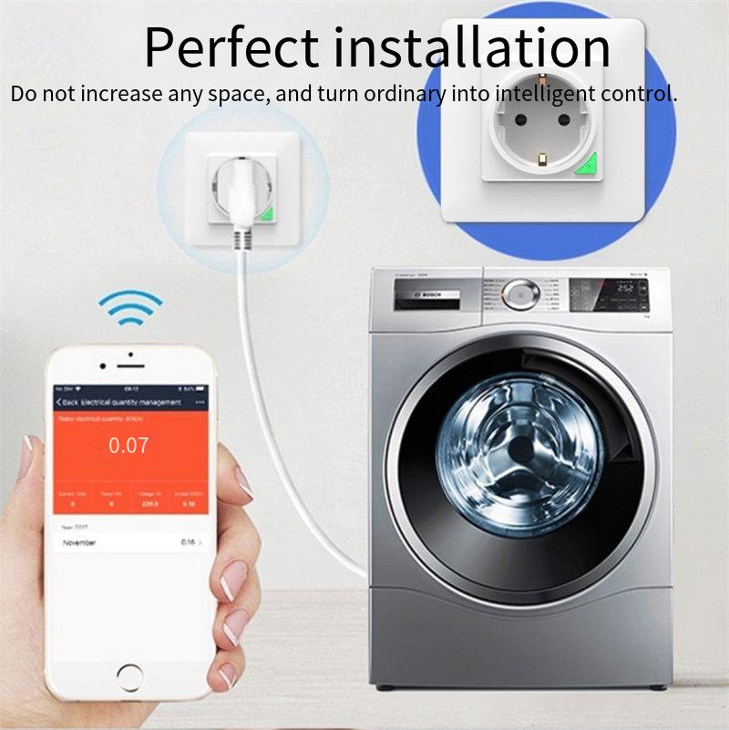 Tuya16AWiFiSmartEUWallSocketPowerMonitoringOutletTimingFunctionAPPRemoteControlVoiceControlwithAlexa-2013038-8