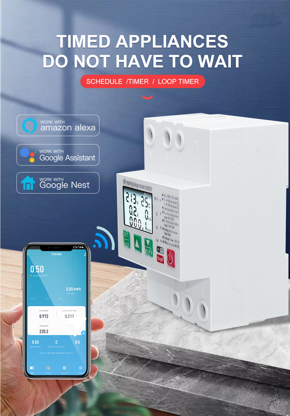TuyaSmartLeakageCircuitBreakerWIFIEnergyMeterKwhMeteringSwitchTimerwithVoltageCurrentandLeakageProte-1999736-4
