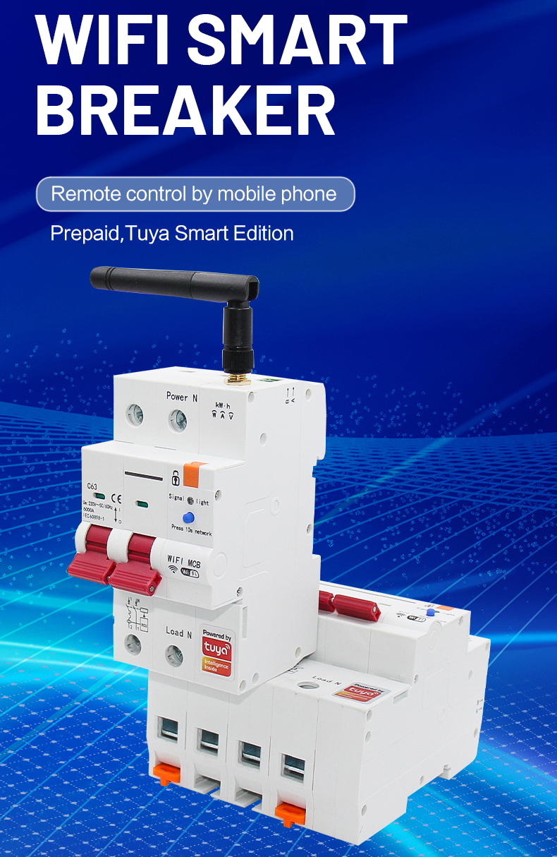 TuyaSmartWiFiCircuitBreakerwithMetering1P-4P63AMCBOverloadShortCircuitProtectionAutomaticReclosingSm-1999908-1