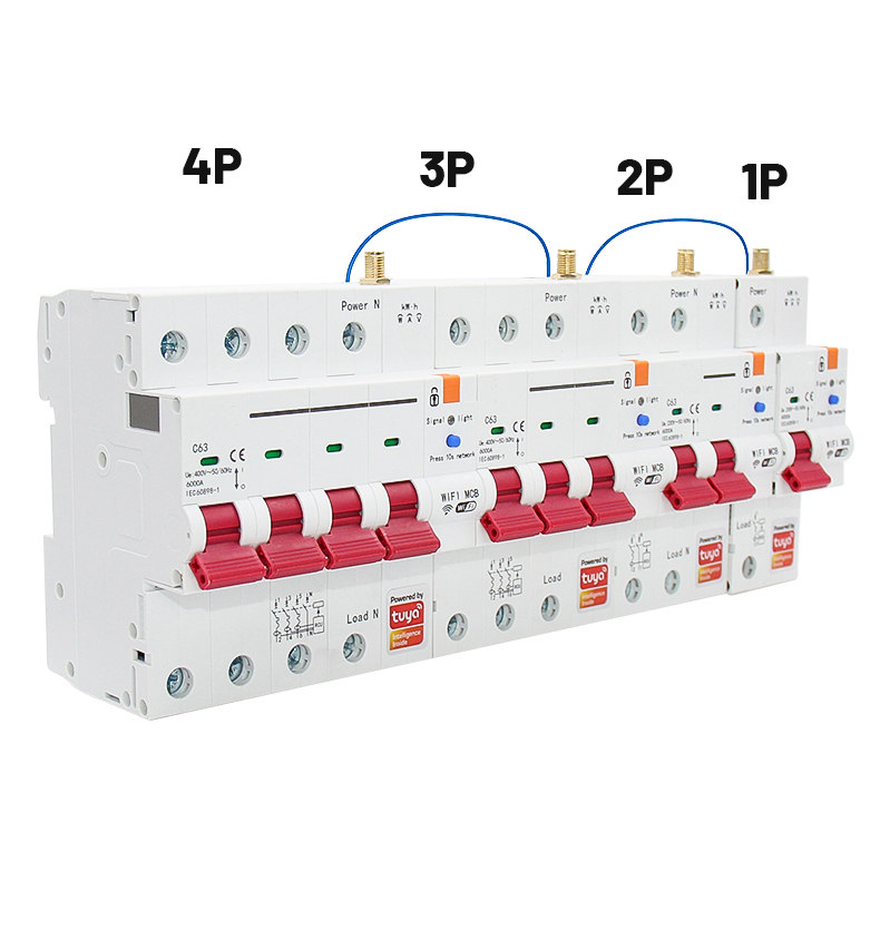 TuyaSmartWiFiCircuitBreakerwithMetering1P-4P63AMCBOverloadShortCircuitProtectionAutomaticReclosingSm-1999908-11