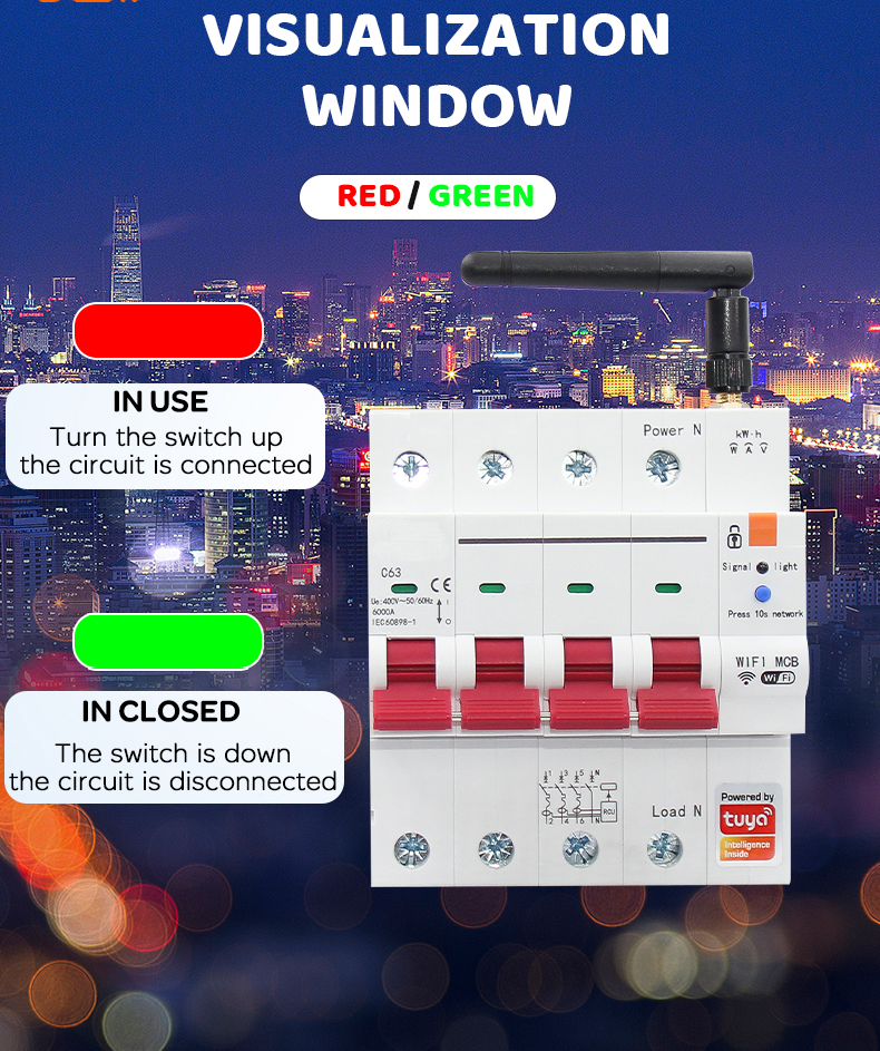 TuyaSmartWiFiCircuitBreakerwithMetering1P-4P63AMCBOverloadShortCircuitProtectionAutomaticReclosingSm-1999908-3