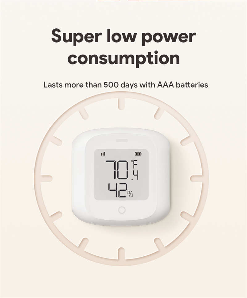 TuyaSmartWiFiZigbeTemperatureHumiditySensorIndoorHygrometerThermometerDetectorwithLCDDisplayRemoteCo-2002256-7