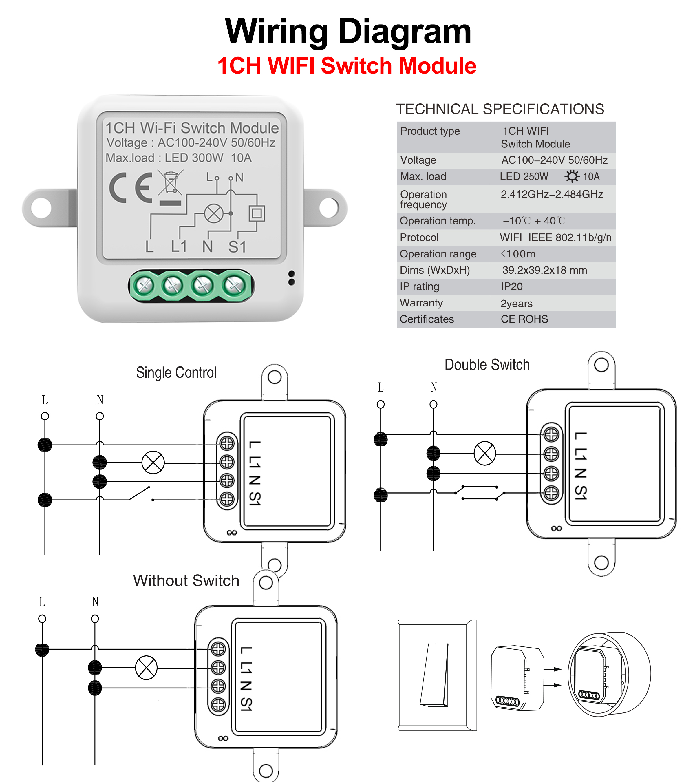 TuyaWiFiSmartSwitchModuleElectricalSwitching1234GangLightingSwitchModuleMobileAPPControl-1968146-1