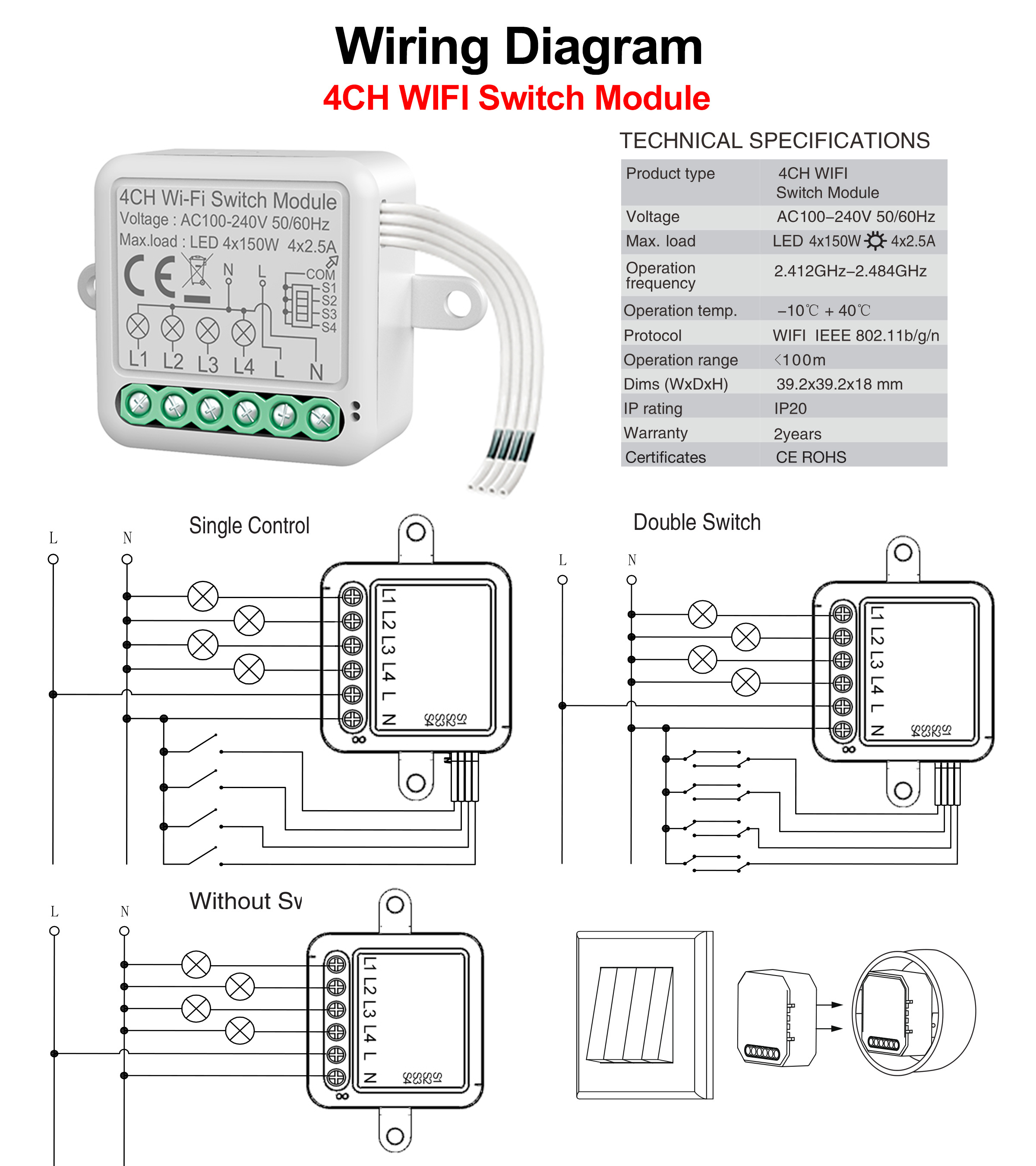 TuyaWiFiSmartSwitchModuleElectricalSwitching1234GangLightingSwitchModuleMobileAPPControl-1968146-4