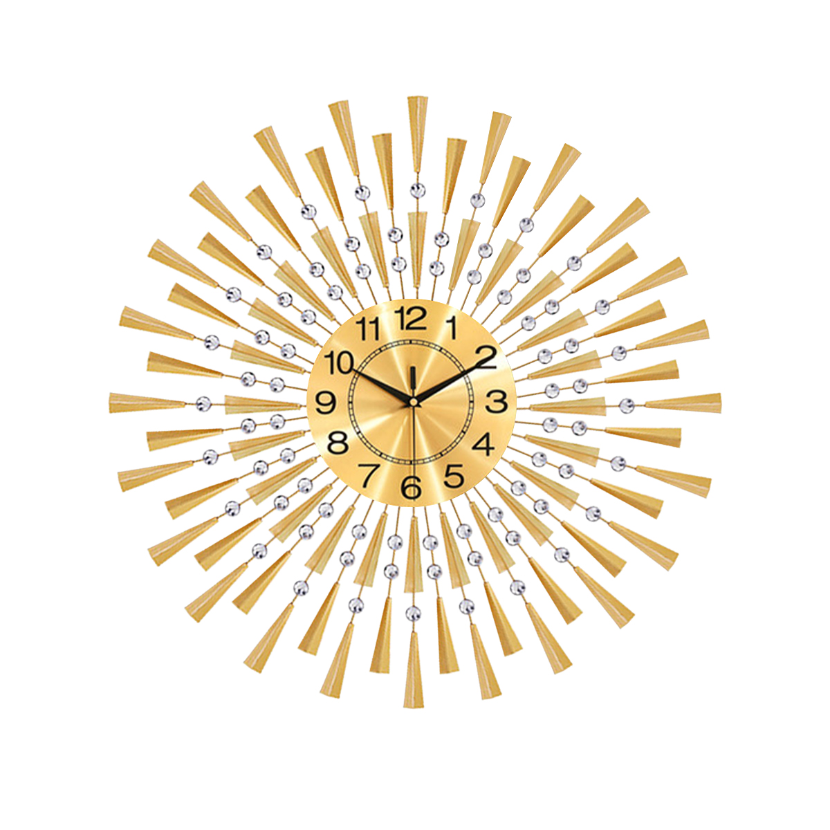 WM310BlackGoldIronWallClockGeometricDiamondWallClockwithoutBattery-1865645-1