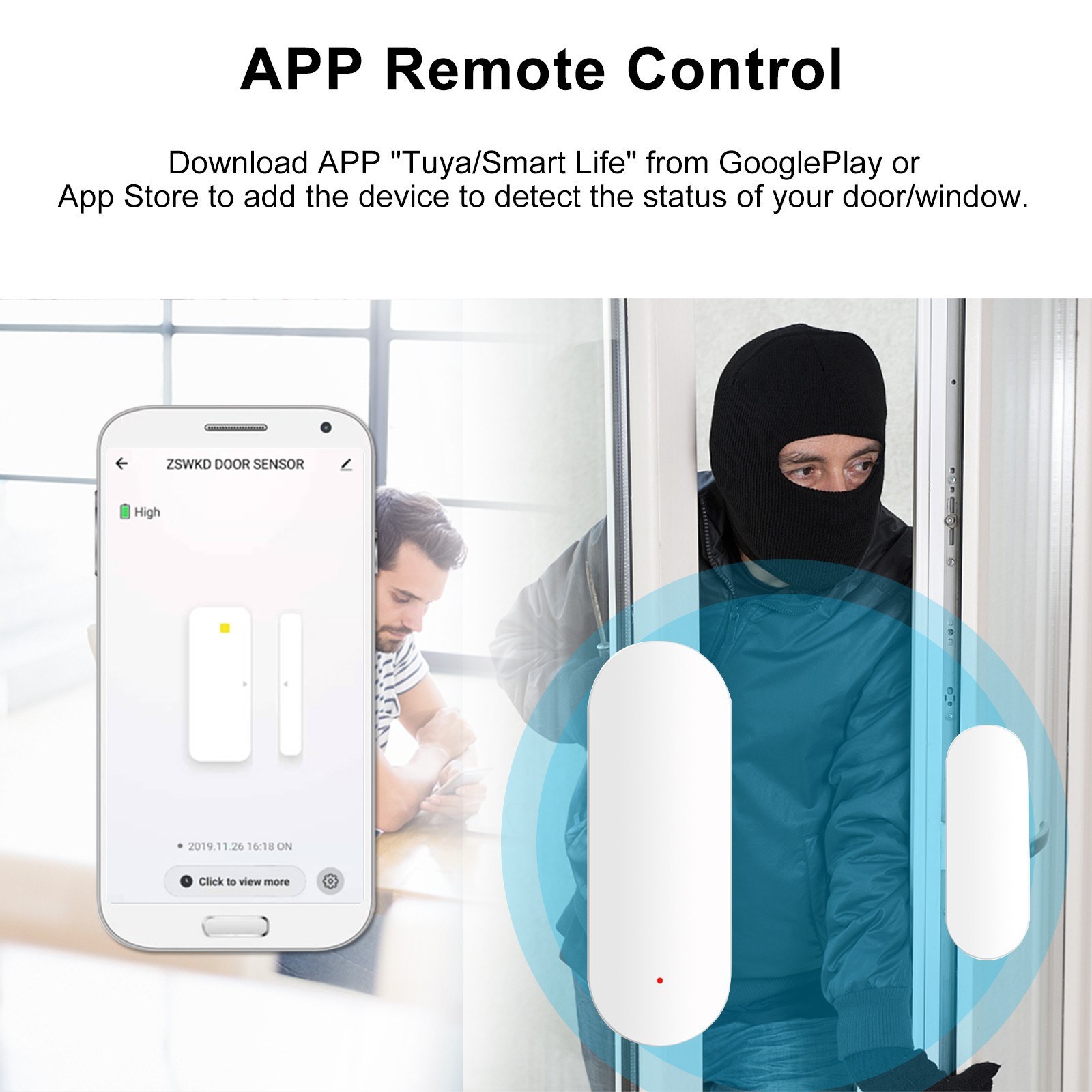 ZigbeWIFISmartHomeInductionDoorMagneticDoorandWindowSwitchSensorAutomaticSceneSecurityAlarm-1976803-2