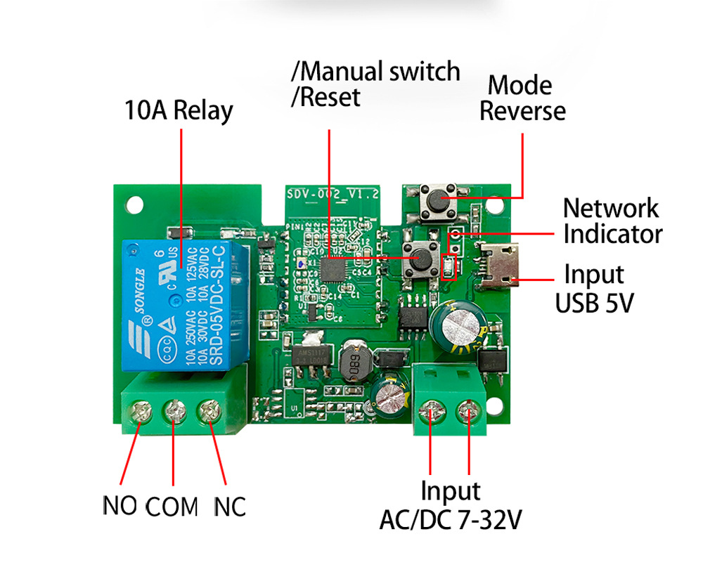 eWelinkSmartWiFiSwitchDIYTimer124CHDC5V2VIntelligentSwitchBrakerModuleAPPControlWorkwithAlexaGoogleA-1999915-9