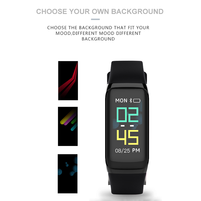 096inchTFTColorScreenSportsHeartRateBloodPressureMonitorWristbandSmartWatch-1277873-2