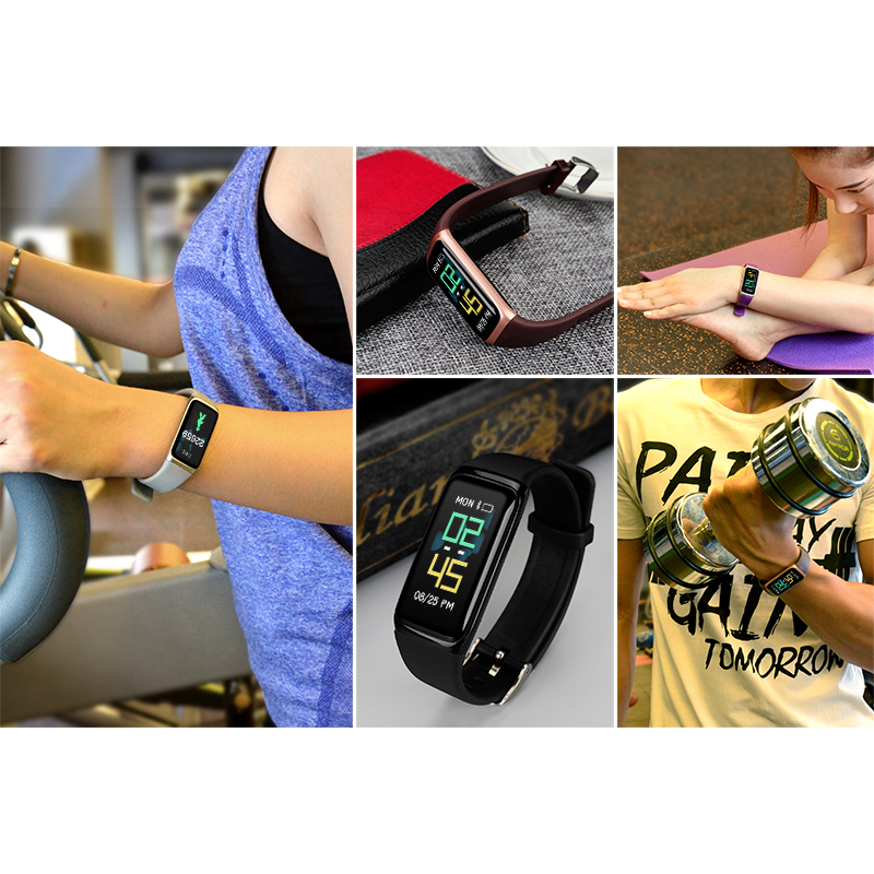 096inchTFTColorScreenSportsHeartRateBloodPressureMonitorWristbandSmartWatch-1277873-10