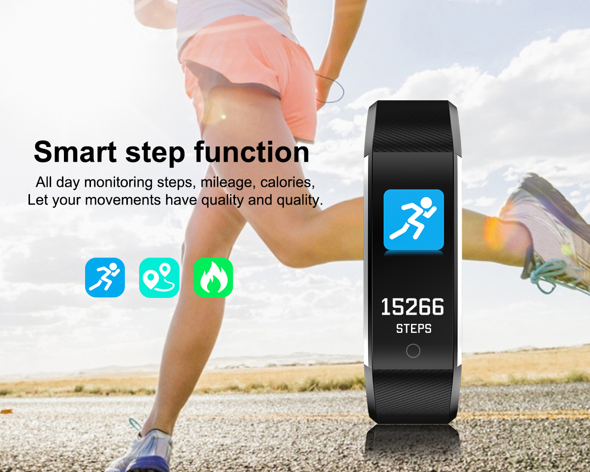 115PlusIPSTouchScreenWristbandHeartRateBloodPressureOxygenMonitorFitnessTrackerReal-timeCallReminder-1645733-4