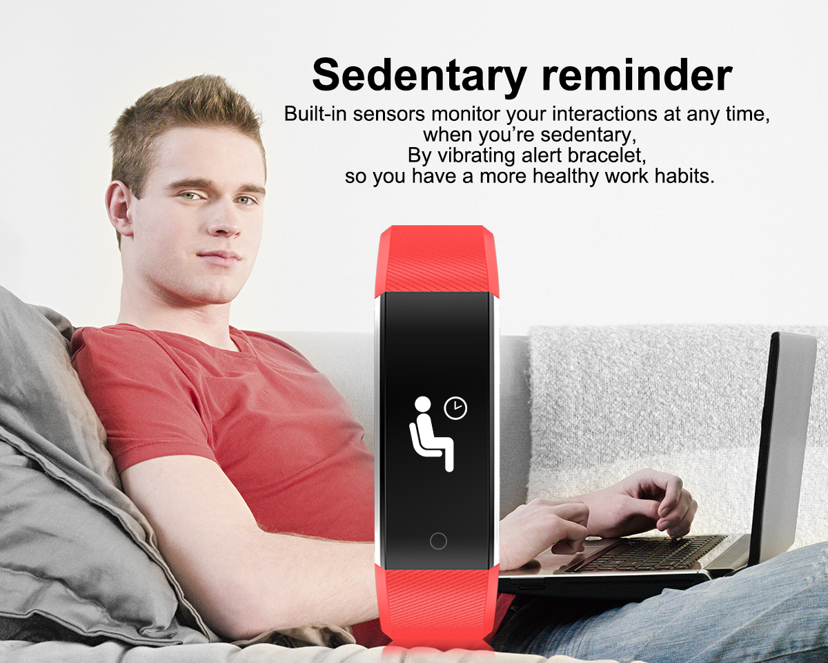 115PlusIPSTouchScreenWristbandHeartRateBloodPressureOxygenMonitorFitnessTrackerReal-timeCallReminder-1645733-8
