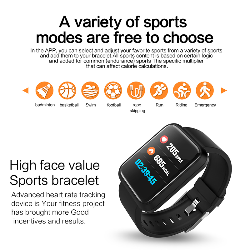13inchLCDWaterproofSportWristbandFitbitTrackerwithHeartRateBloodPresureSmartWristban-1311978-5