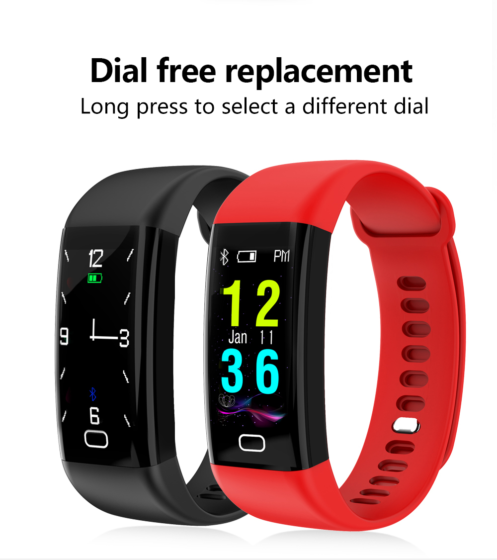 BakeeyColorScreenWristbandHeartRateBloodPressureMonitorUSBChargingFitnessTrackerIP68SmartWatch-1221843-3