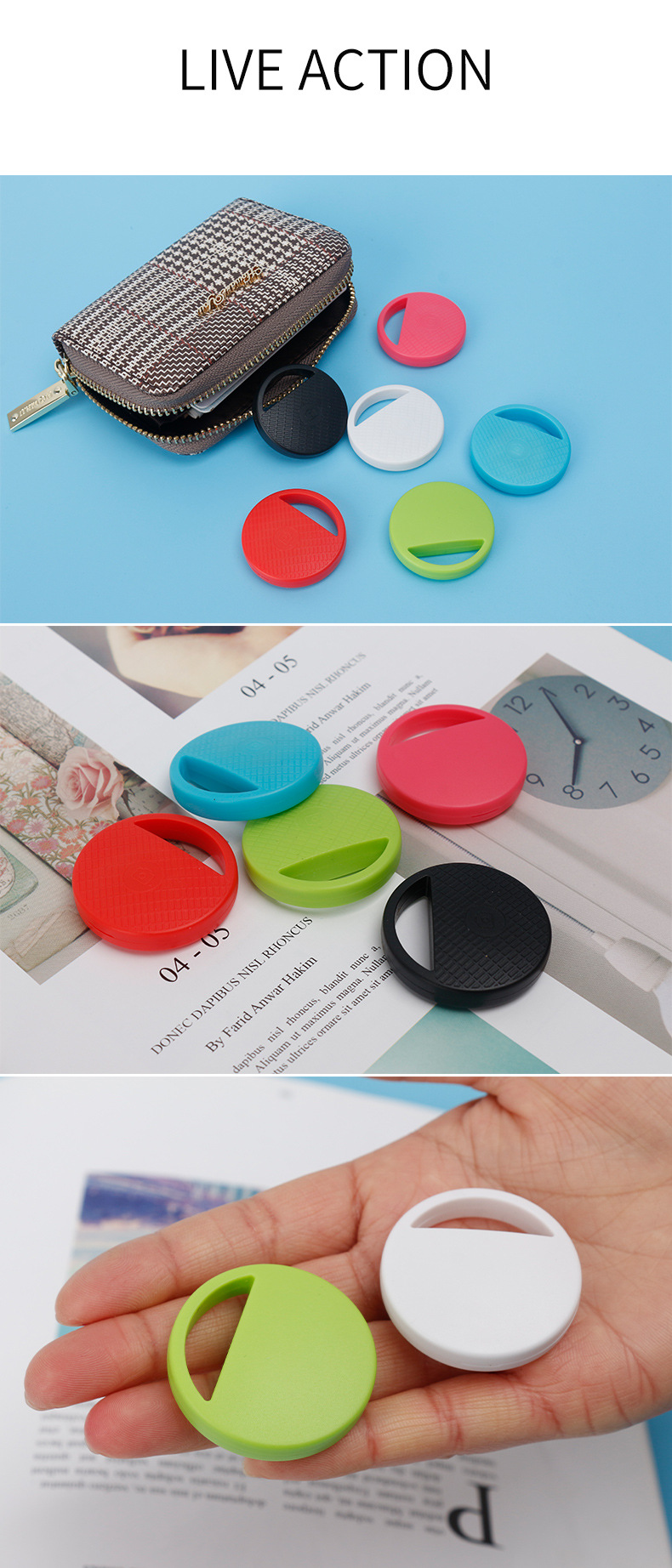 BakeeyF812PCSTwo-WaySearchAnti-LostAlarmSmartTagWirelessbluetoothTrackerChildWalletKeyFinderLocator-1867925-12