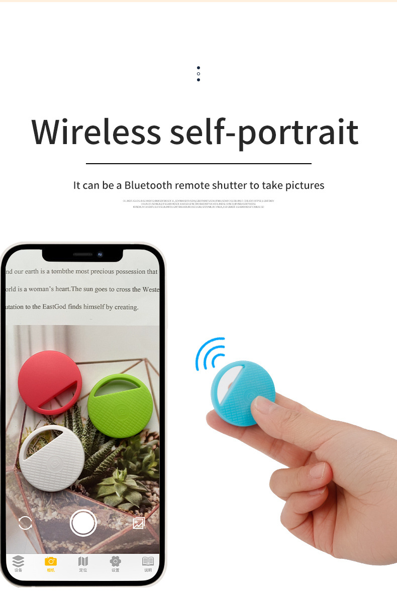 BakeeyF812PCSTwo-WaySearchAnti-LostAlarmSmartTagWirelessbluetoothTrackerChildWalletKeyFinderLocator-1867925-7