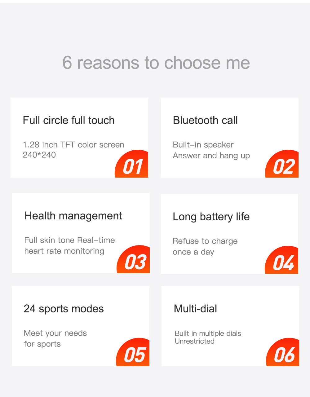BakeeyUM90128inchFullTouchScreenBTCallHeartRateBloodPressureOxygenMonitor24SportsModes200mAhIP67Wate-1904517-12