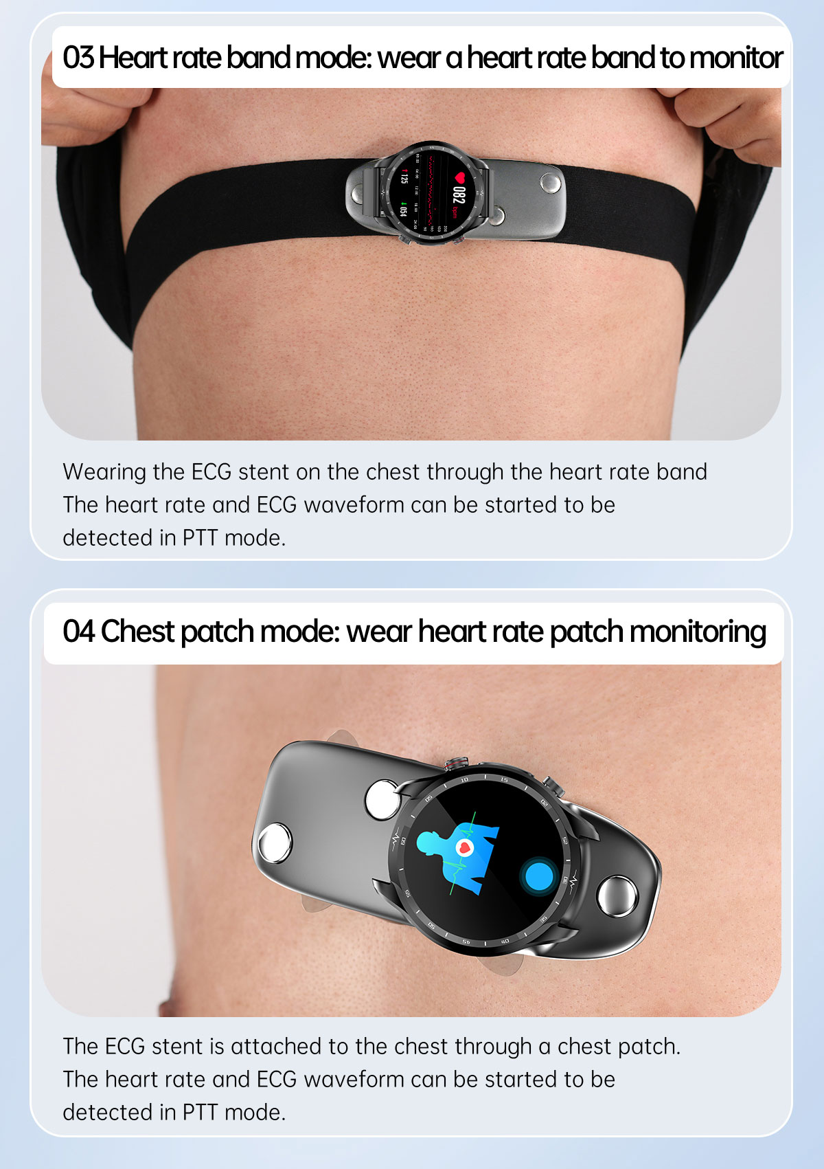 E430139inchHDTouchScreenNon-invasiveBloodSugarECGHealthBloodPressureTemperatureMeasurementSportSmart-1986759-7