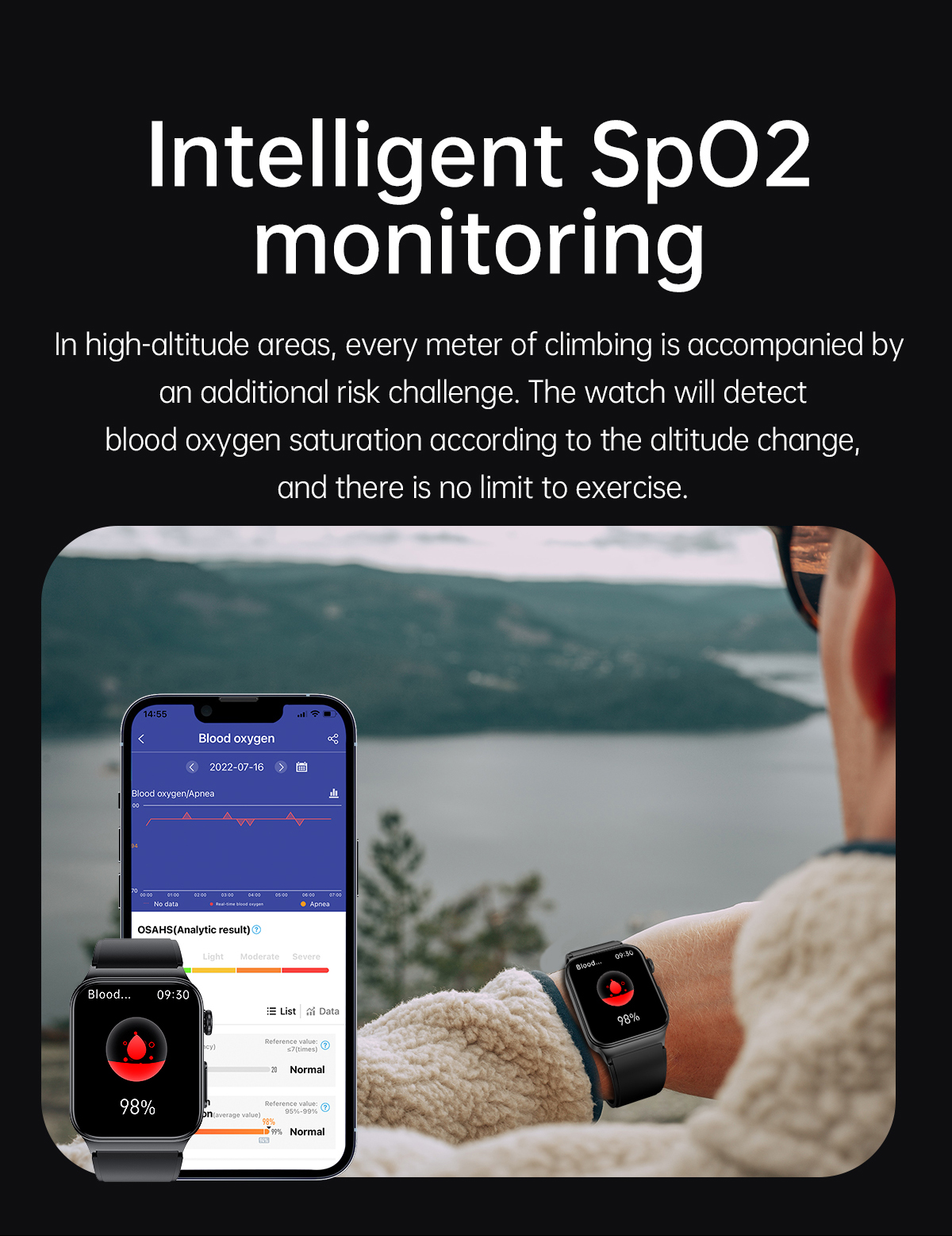 E500183inchHDScreenECGMonitorHeartRateBloodPressureSpO2MonitorFitnessTracker280mAhBatteryBT51IP68Wat-1975552-13