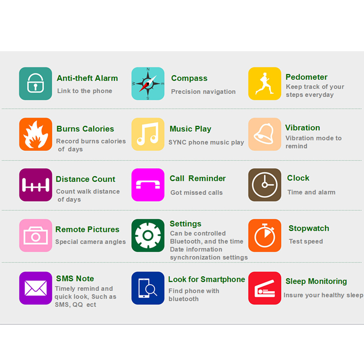 ELEGIANT154inchFullTouchScreenHeartRateSleepCaloriesMonitoringCompassMulti-SportModesNFCAnti-LostFun-1891040-1