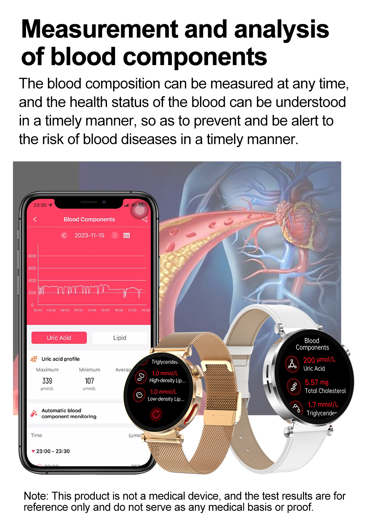 ET490127inchHDScreenECGCollectionNon-invasiveBloodGlucoseUricAcidLipidBMIHRVFunctionAIMedicalDiagnos-2007668-9