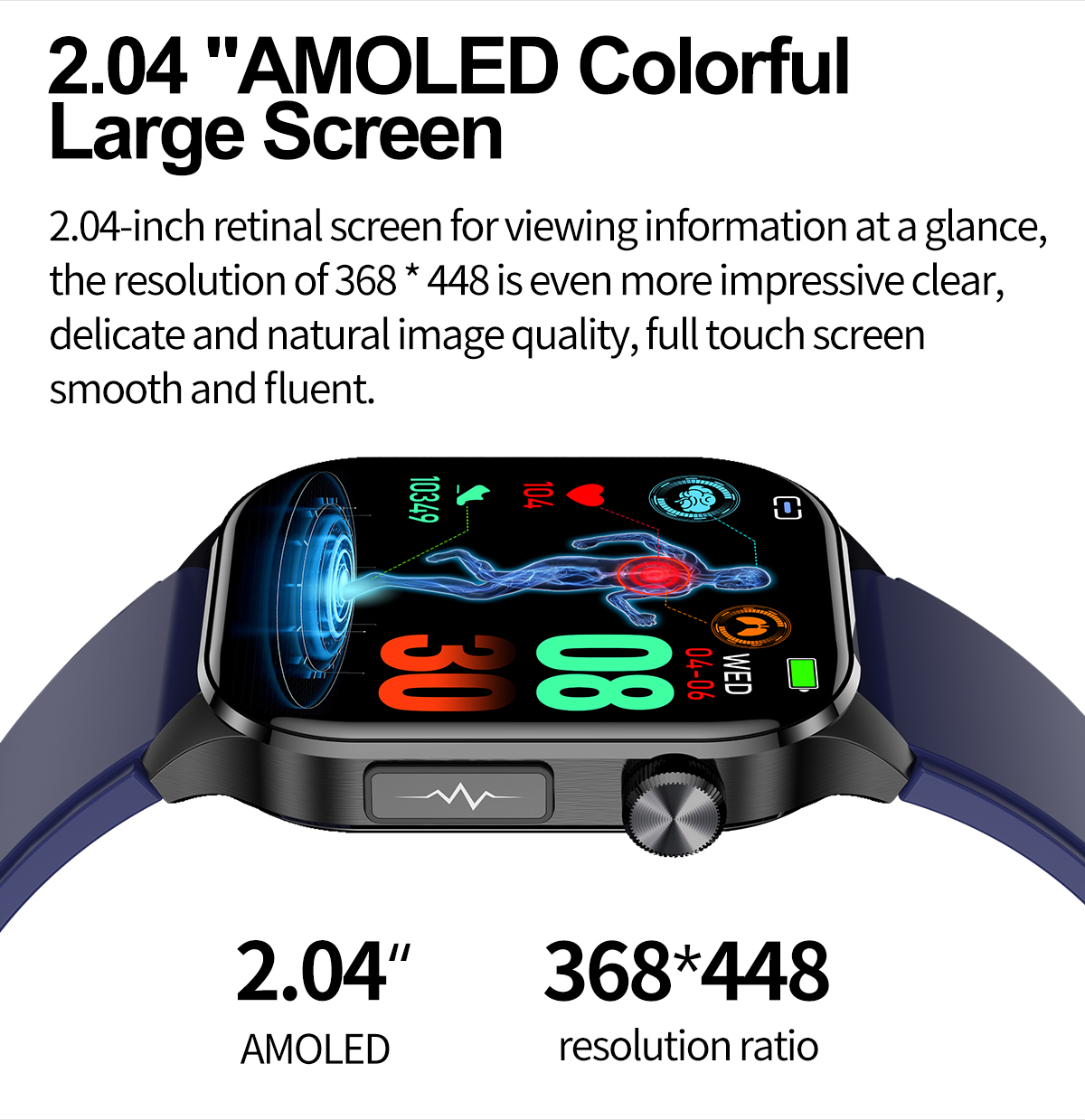 ET580204inchAMOLEDHDScreenBloodCompositionMeasurementECGElectrocardiogrambluetoothCallHeartRateBlood-2003829-3