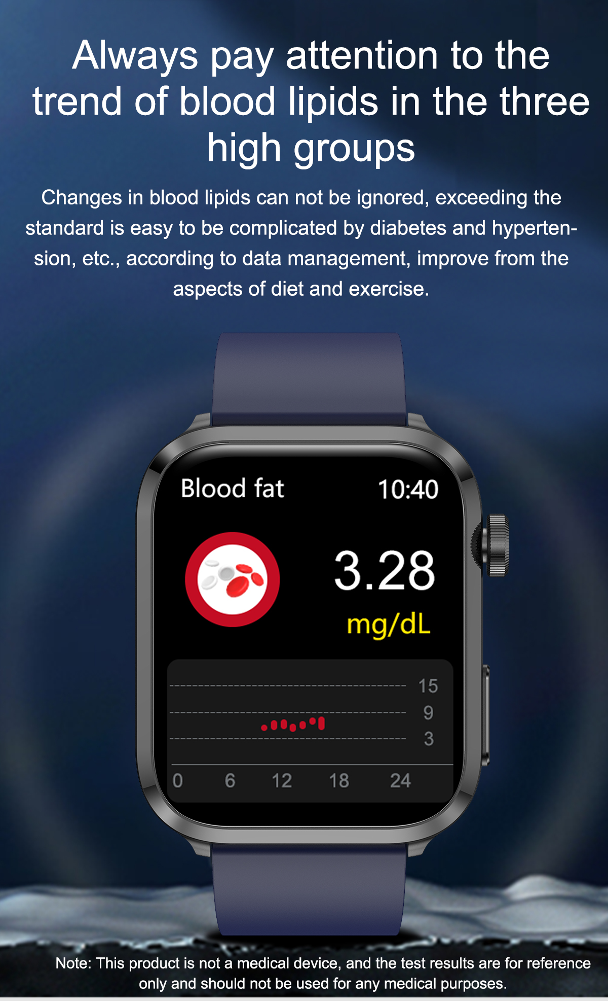 F220191inchHDScreenLaserTherapyBloodSugarUircAcidLipidMonitoringHealthbluetoothCallMulti-sportModesM-2001843-9