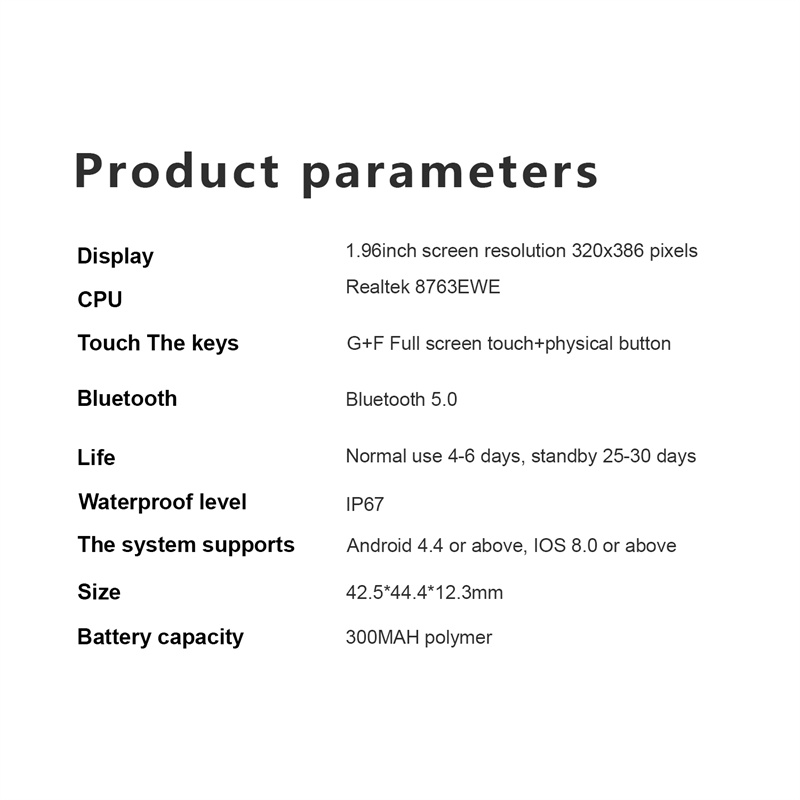 G106196inchHDScreenbluetoothCallHeartRateBloodPressureSpO2MonitorSleepMonitoringMulti-sportModesMusi-2003835-13