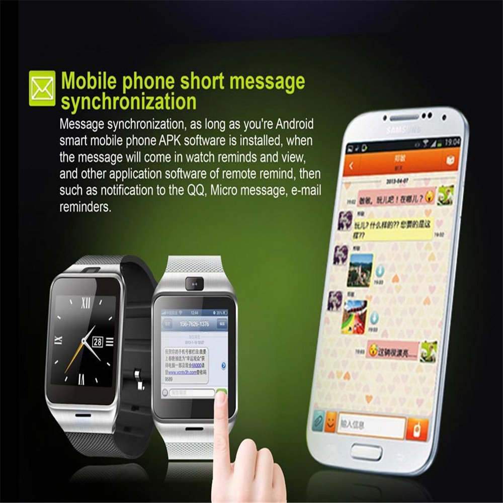 GV18450mAhMiniSmartwatchBluetoothHDScreenWatchPedometerSleepMonitorUSBRechargeableWatch-1857858-2