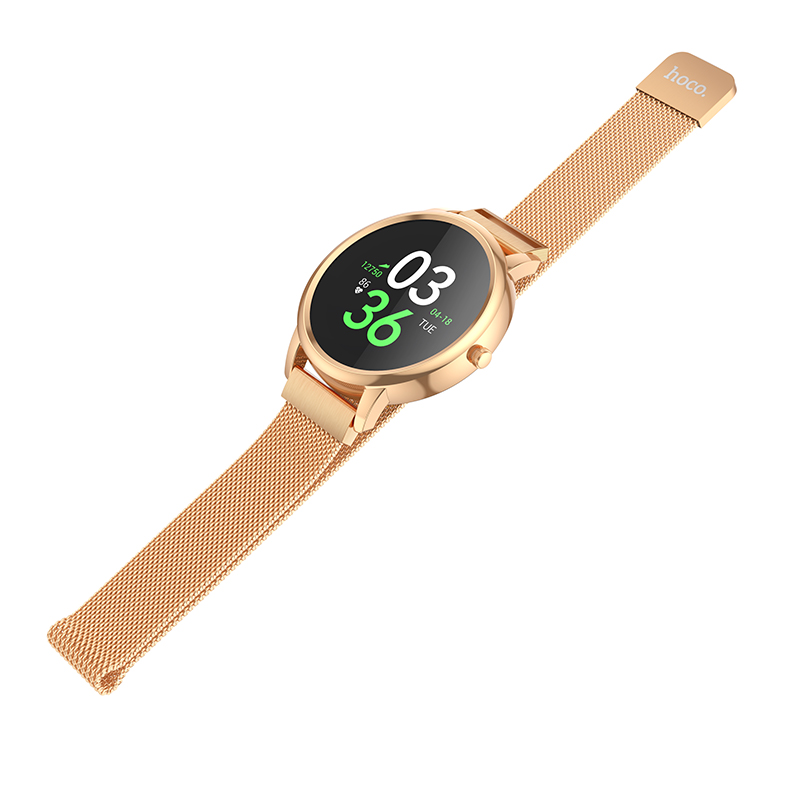 HOCOY8109inchFullTouchScreenHeartRateMonitorFemalePhysiologicalCycleReminderIP68WaterproofBT50SmartW-1960459-8