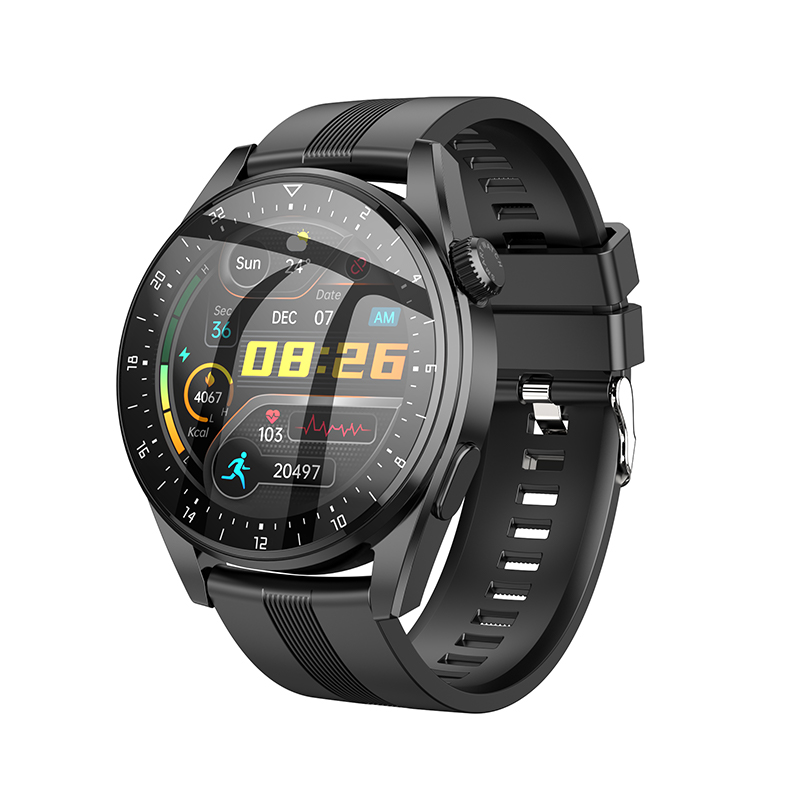 HOCOY9132inch360360pxHDFullTouchScreenbluetoothCallHeartRateMonitorIP68WaterproofSmartWatch-1960448-1