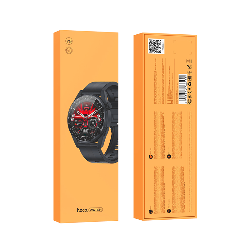 HOCOY9132inch360360pxHDFullTouchScreenbluetoothCallHeartRateMonitorIP68WaterproofSmartWatch-1960448-7