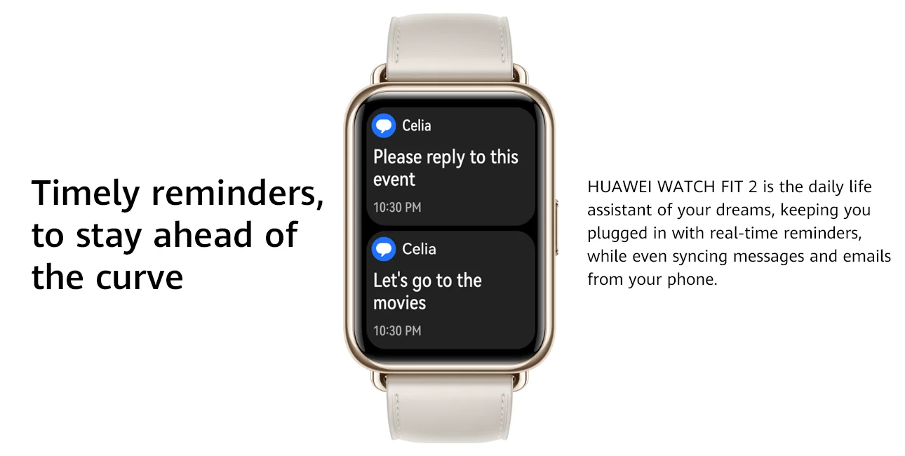 HUAWEIWATCHFIT2Watch174inchAMOLEDDisplaybluetoothCallingDisplayHeartRateBloodPressureMonitorMonitori-2015128-12
