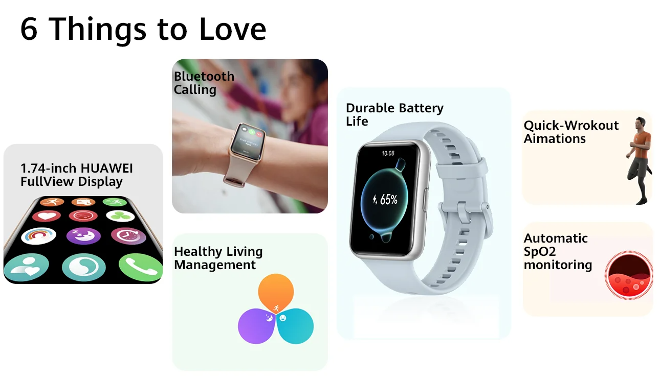 HUAWEIWATCHFIT2Watch174inchAMOLEDDisplaybluetoothCallingDisplayHeartRateBloodPressureMonitorMonitori-2015128-3