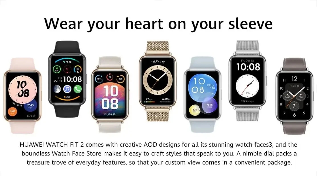 HUAWEIWATCHFIT2Watch174inchAMOLEDDisplaybluetoothCallingDisplayHeartRateBloodPressureMonitorMonitori-2015128-5