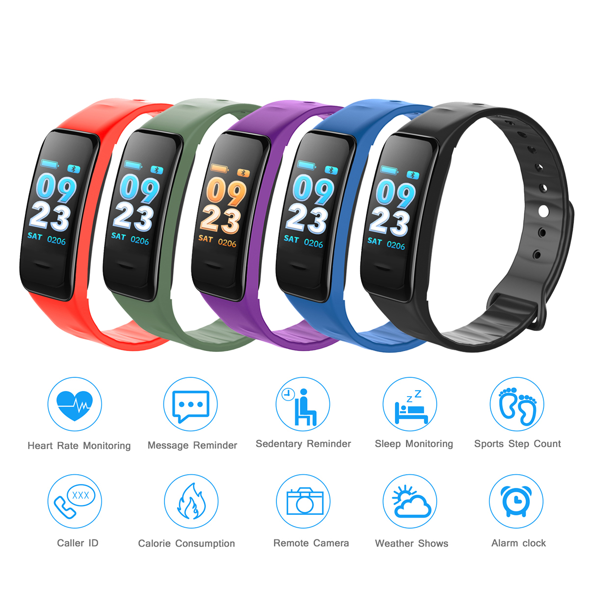 KALOADC1SColorScreenHeartRateBloodPressureOxygenIP67WaterproofSmartBracelet-1305741-1