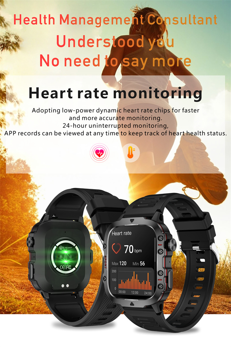 QX11196inchHDScreenbluetoothCallHeartRateBloodPressureSpO2MonitorBreathTrainingSOSSleepMonitoringMul-2008513-8
