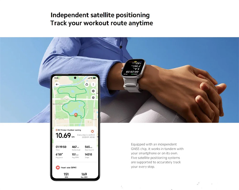 RedmiWatch4197inchAMOLEDDisplayMIHyperOSInteractionbluetoothCallHeartRateBloodOxygenMonitorWomensHea-2015154-11