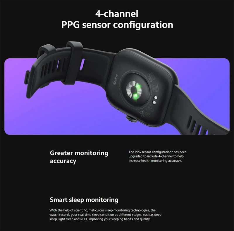 RedmiWatch4197inchAMOLEDDisplayMIHyperOSInteractionbluetoothCallHeartRateBloodOxygenMonitorWomensHea-2015154-8