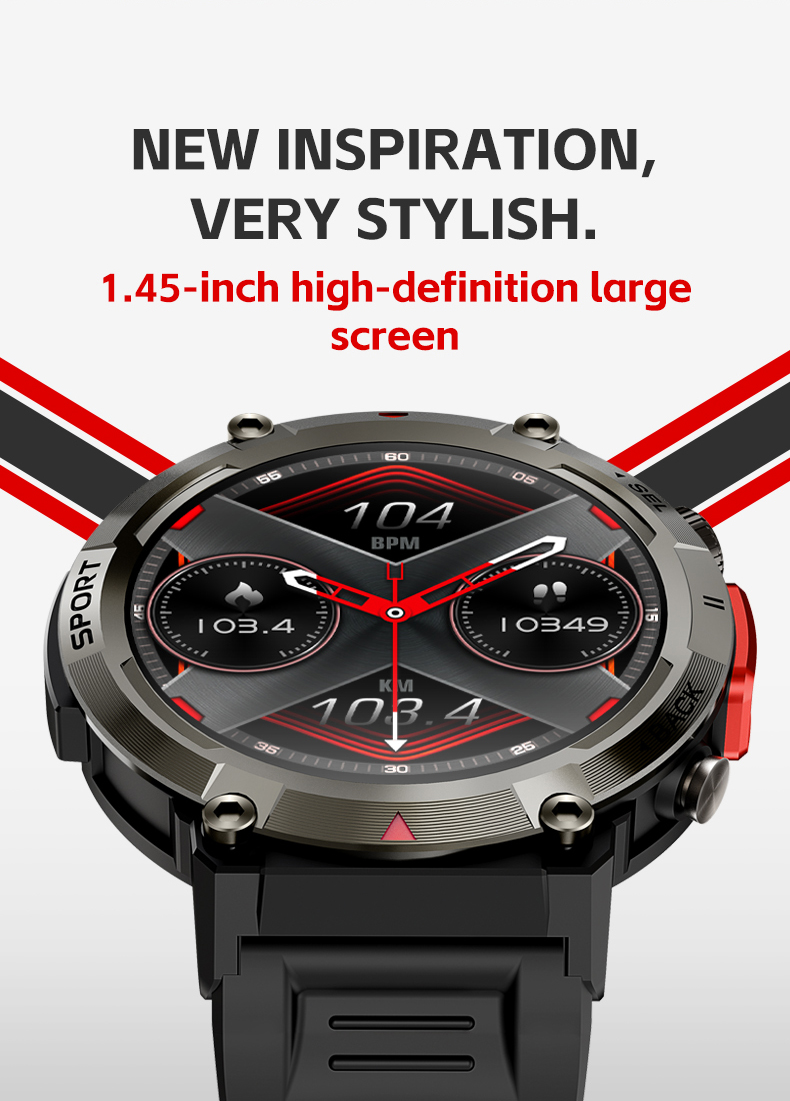 S100-T145inchHDScreenBuilt-inFlashlightbluetoothCallHeartRateBloodPressureBloodOxygenMonitorBreathin-2013581-4