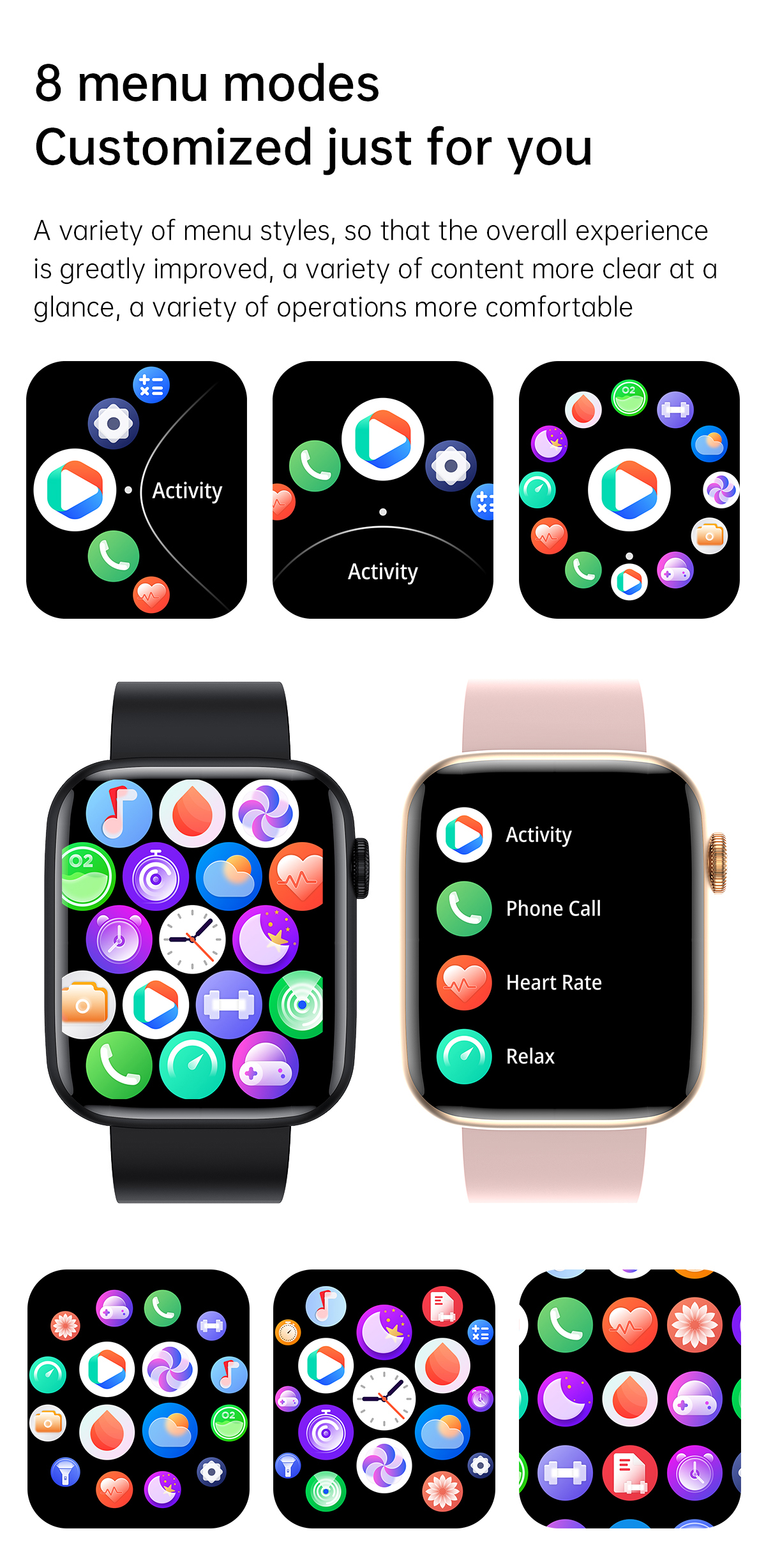 T12Pro195inchHDScreenbluetoothCallHeartRateBloodPressureSpO2MonitorMulti-sportModesFitnessTrackerMus-1976080-11