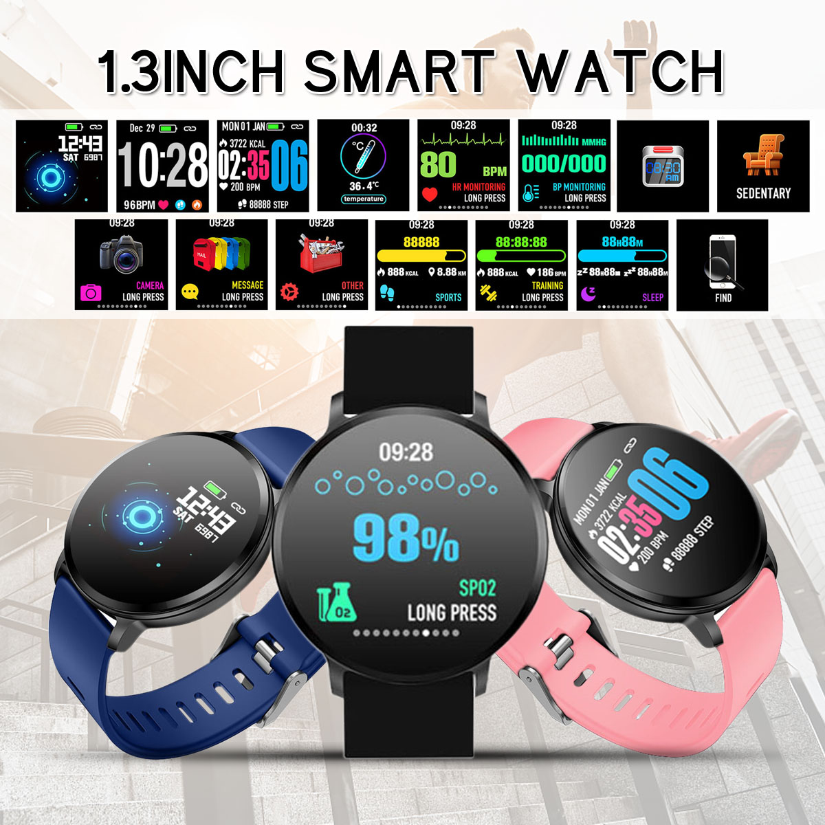T813inchFullTouchScreenHeartRateBloodPressureOxygenMonitorTemperatureMeasurementSmartWatch-1950495-1