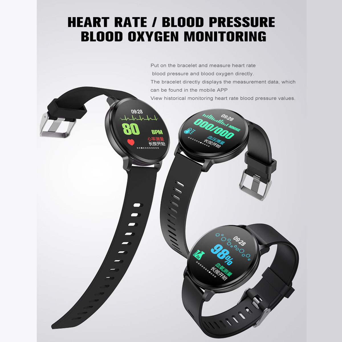 T813inchFullTouchScreenHeartRateBloodPressureOxygenMonitorTemperatureMeasurementSmartWatch-1950495-2