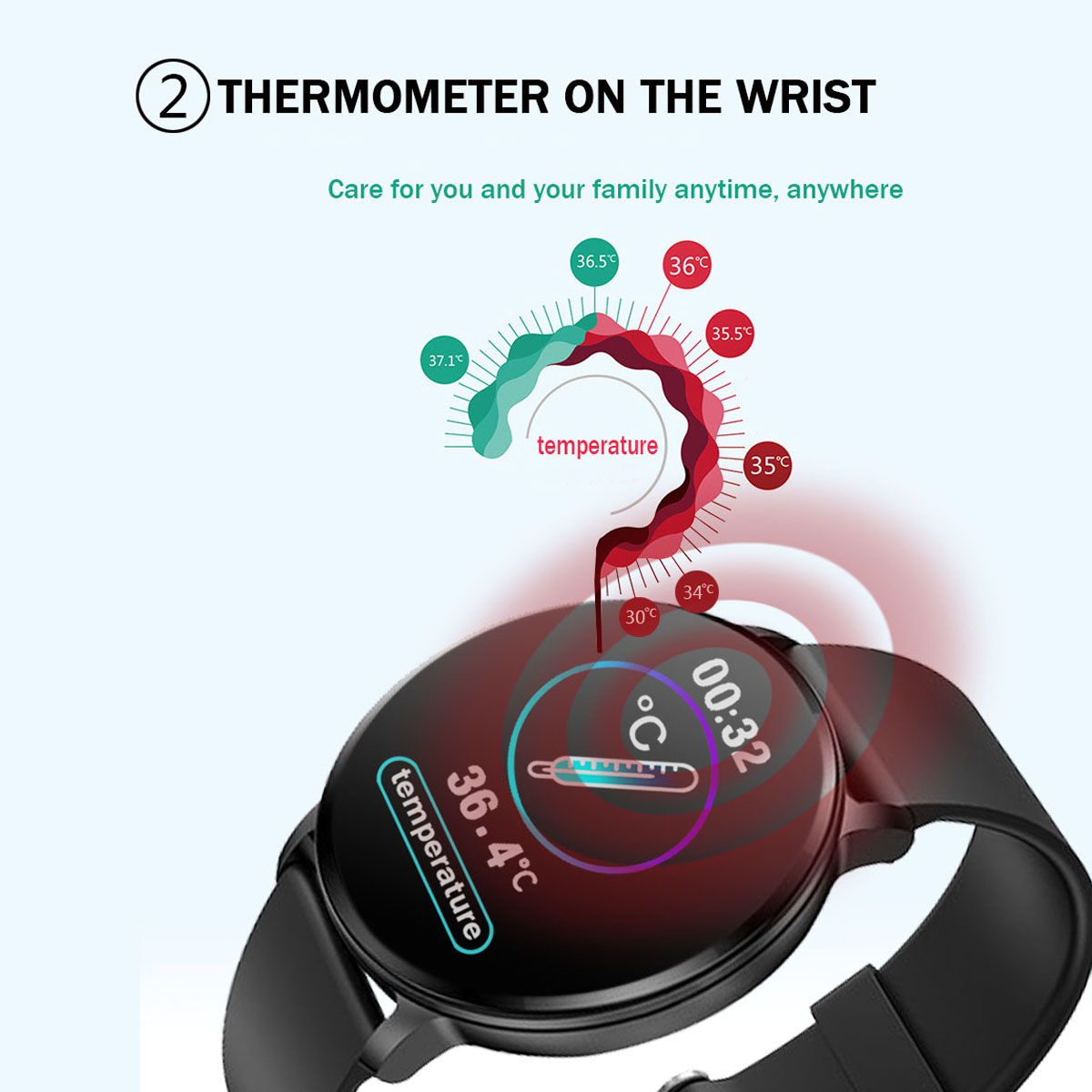 T813inchFullTouchScreenHeartRateBloodPressureOxygenMonitorTemperatureMeasurementSmartWatch-1950495-4